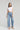 Moon Curve Raw Hem Crop Jeans HJ129