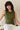 Petite Studio's Elyse Jersey Top in Moss Green