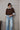 Nori Merino Wool Scarf Sweater - Chocolate