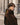 Petite Studio's Carina Wool Scarf Coat in Chocolate
