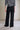 Dylan Straight Wool Pants - Black