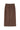 Debbie Suede Pencil Skirt - Chocolate