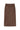 Debbie Suede Pencil Skirt - Chocolate