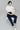 Manhattan High Rise Straight Ankle Jeans