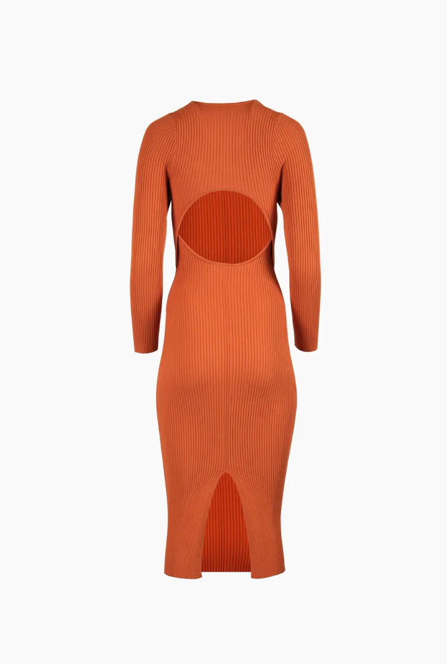 knitted petite dress Ribbed Knit Midi - Orange EOW24FALL2330 Color:Custom Color(  Special instructions For Seller) handle with care and Donna Karan New York