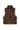 Petite Studio's Camilla Shearling Vest Jacket in Chocolate