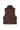 Petite Studio's Camilla Shearling Vest Jacket in Chocolate