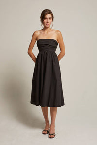 Kate Petite Cotton Midi Dress Crescent