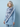 SELVA BLANC Mistral Toile de Jungle Scarf in Copenhagen Blue- Etela Petite