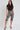 Petite Linen Elastic Waist Side Ruched Hem
