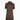 Convertible petite women’s dress - chocolate brown