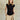 Petite Studio's Devito Jersey Cotton Top in Black