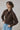 Finn Cotton Scarf Shirt - Brown Plaid