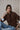 Nori Merino Wool Scarf Sweater - Chocolate