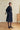 Carina Cashmere-Wool Scarf Coat – Navy