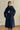 Carina Cashmere-Wool Scarf Coat – Navy