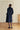 Carina Cashmere-Wool Scarf Coat – Navy