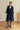 Carina Cashmere-Wool Scarf Coat – Navy