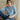 Hannah Cashmere Cotton Blend Cardigan - Sky