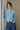 Hannah Cashmere Cotton Blend Cardigan - Sky