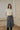Adriana Wool Skirt - Grey Striped