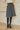 Adriana Wool Skirt - Grey Striped