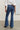 Asher Mid-Rise Flared Jeans - Vintage Blue
